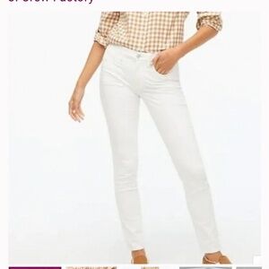 Jcrew Factory High-rise skinny cord J6837 Size 24 ivory white